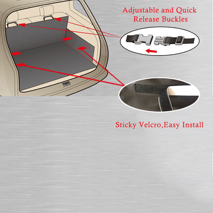 Pet Dog Car Boot Cargo Liner Waterproof Protector Cover Mat Non Slip Cat Black