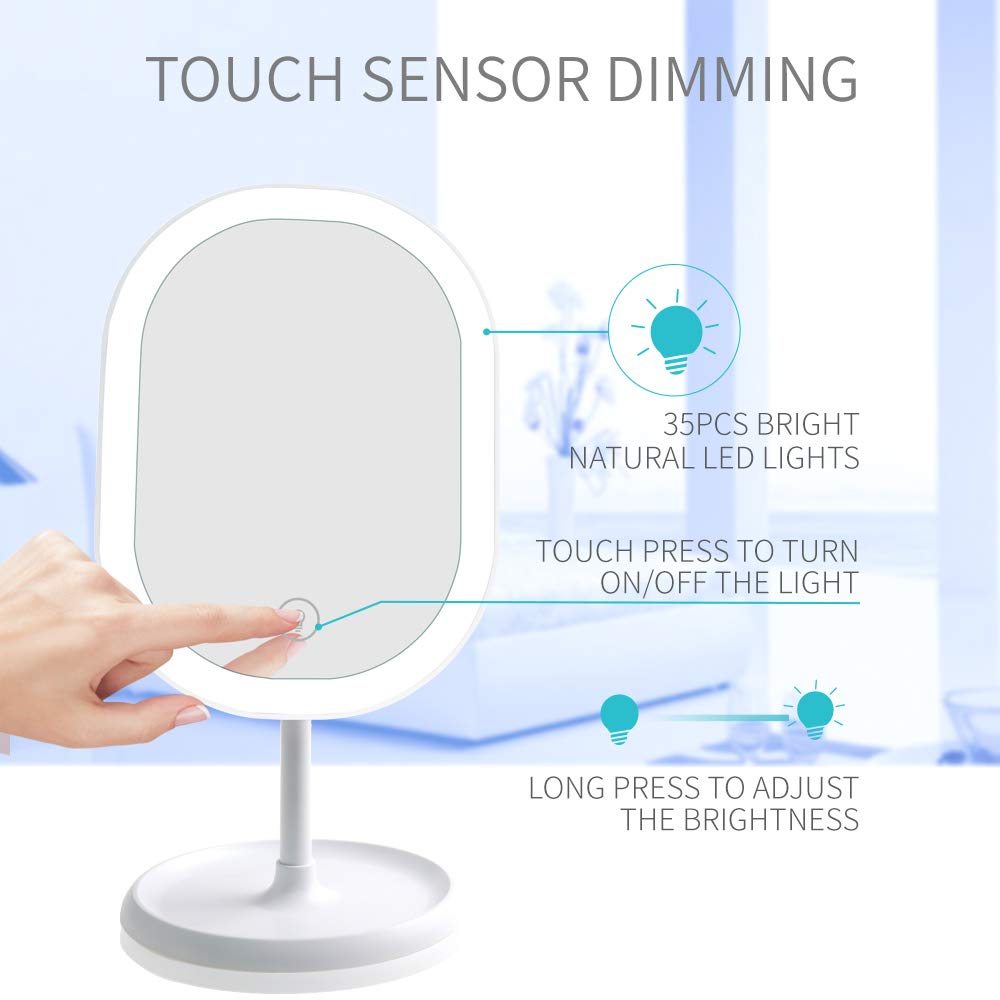 Kartech LED Makeup Mirror With Light Vanity Cosmetic Flexible Small Illuminated