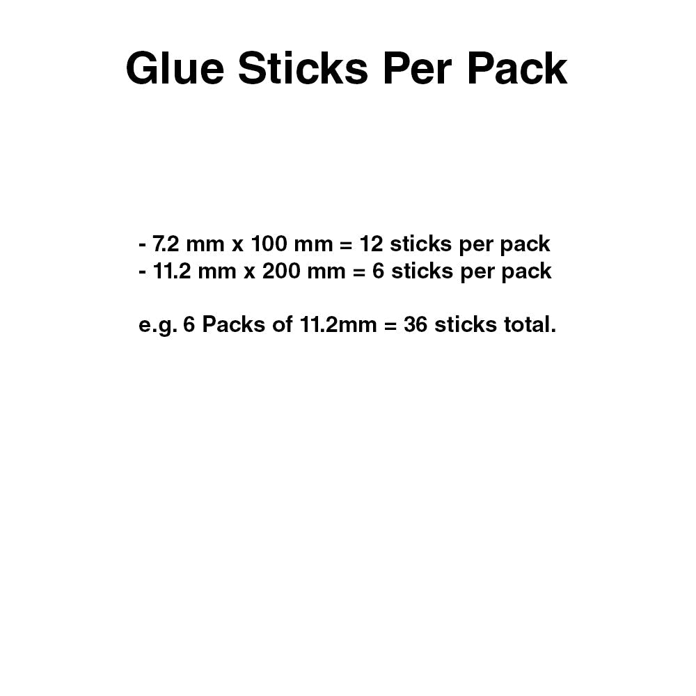 Hot Glue Gun Sticks Bulk Melt Craft Stick Clear Adhesive 7.2mm 11.2mm x 200mm