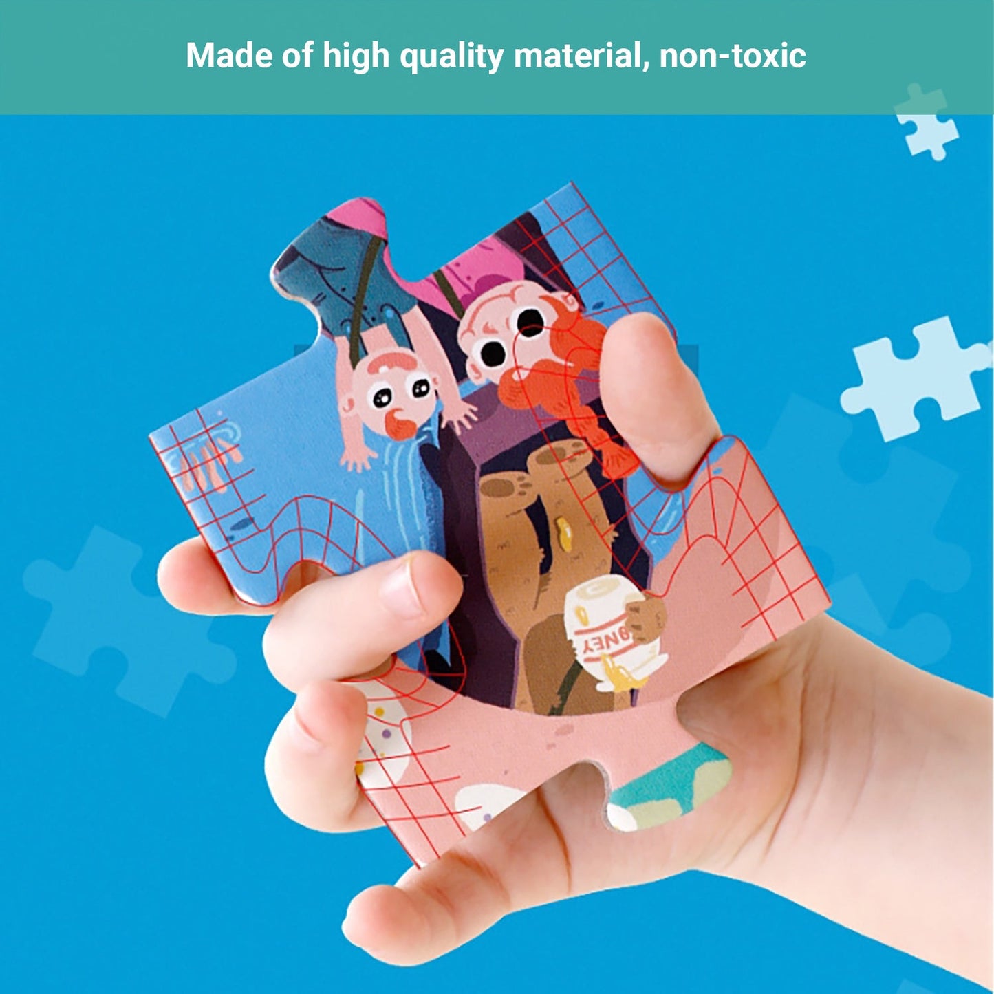 Truboo Kids Jigsaw Puzzle Children DIY Game Educational Toys Age 3+ Wooden
