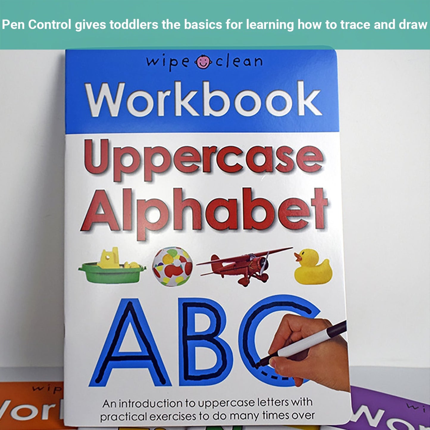 Truboo Wipe Clean Workbook Kids Toddlers Preschool Letter Learning 4/10Pcs Set