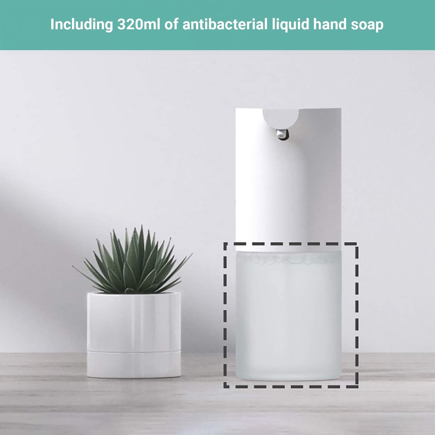 Wasel Automatic Foaming Hand Washer Set Soap Dispenser Sensor Touchless 320ML