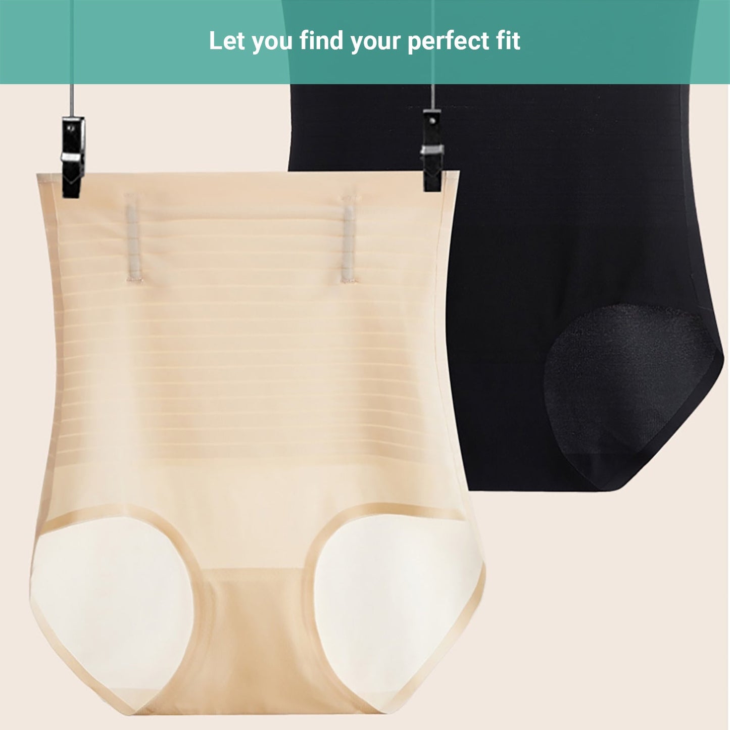 Meur Women High Waist Shapewear Stripe Briefs Shorts Body Slimmer Tummy Control