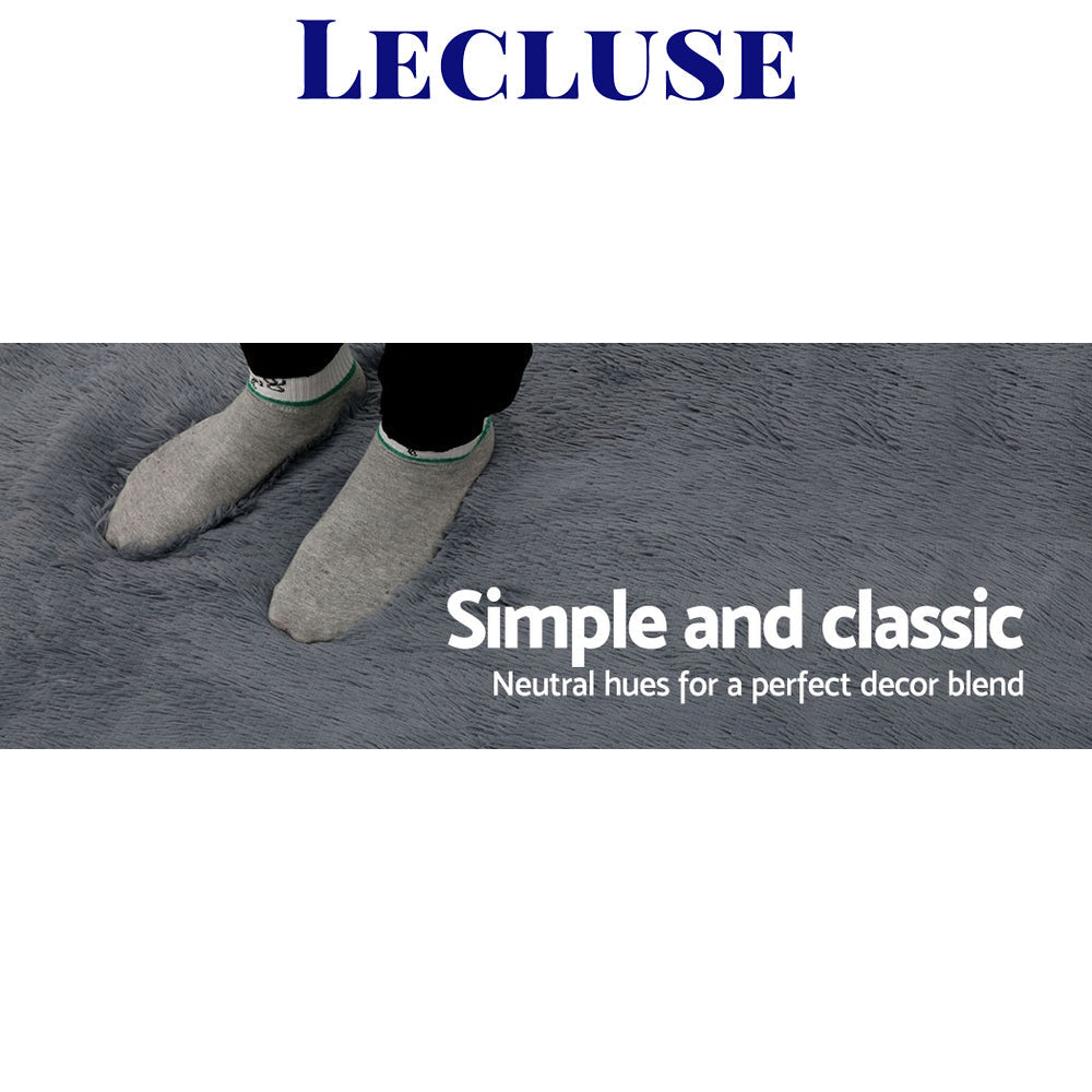 Lecluse Rugs Round Shaggy Floor Carpets Extra Large Lounge Couch Non Slip Area