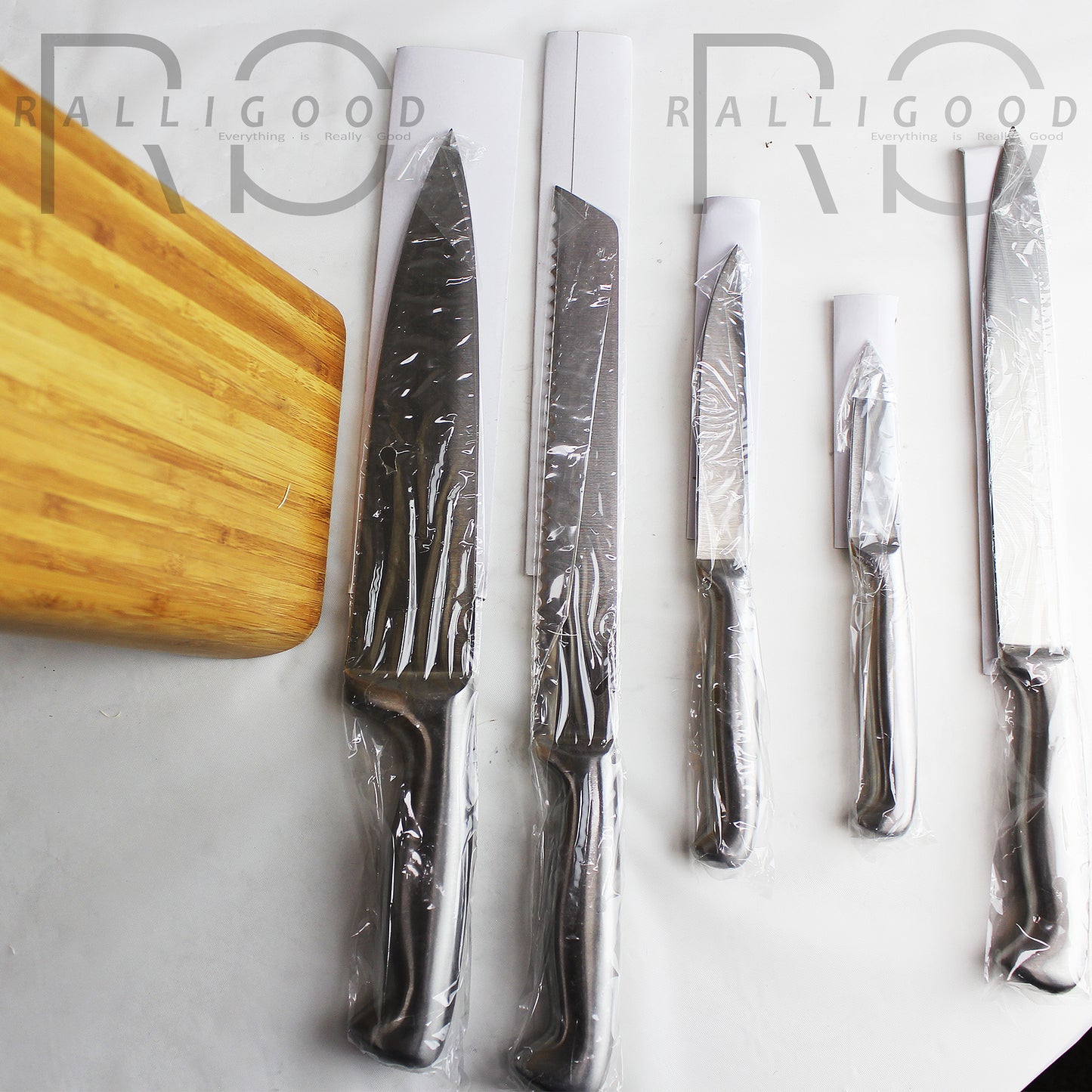 Knife Holder Stand Metal Wood Block Separator Set Scissors Chef Bread Kitchen
