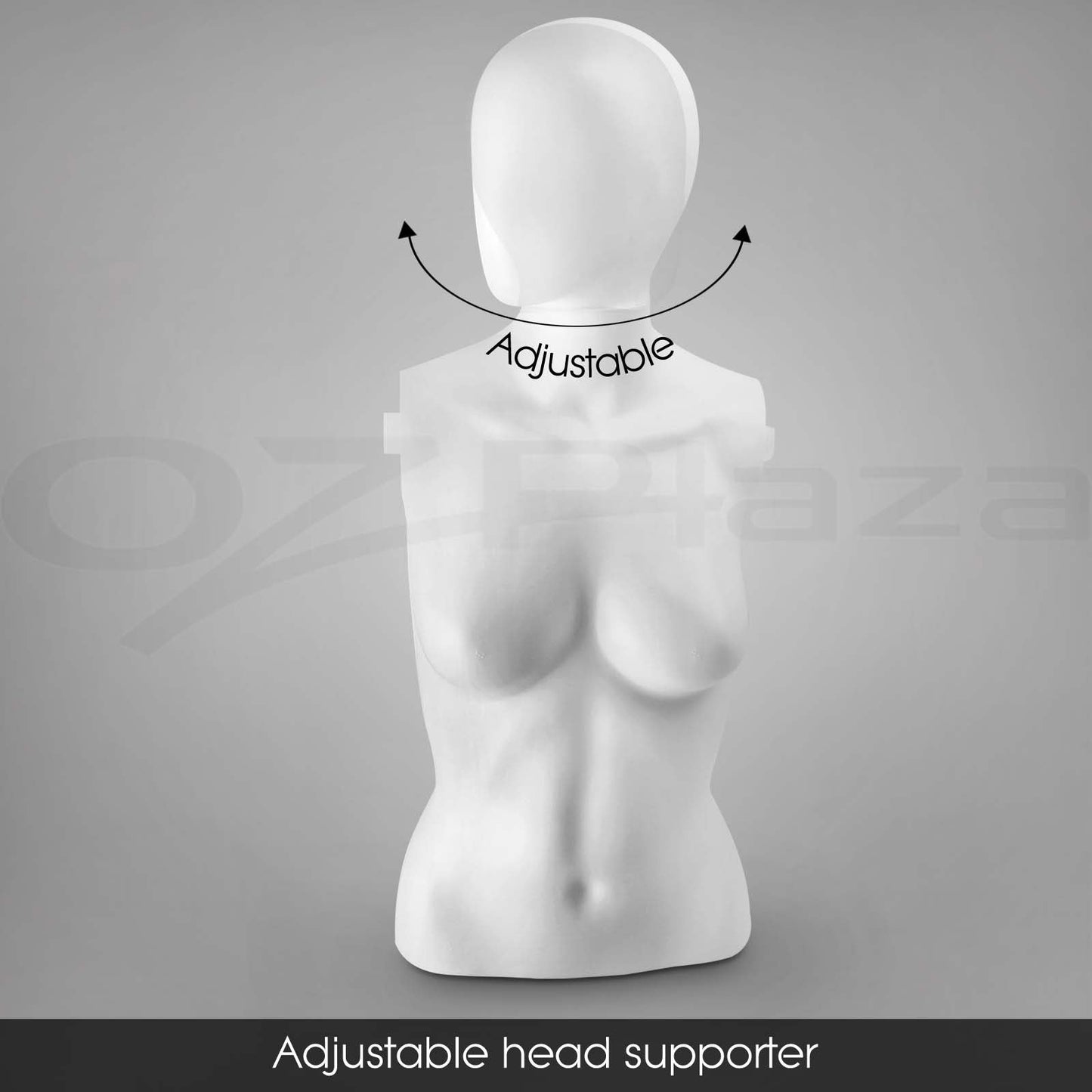 Full Body Mannequin Female Male Clothes Display Torso White Black Adjustable 185 - Simply Homeware