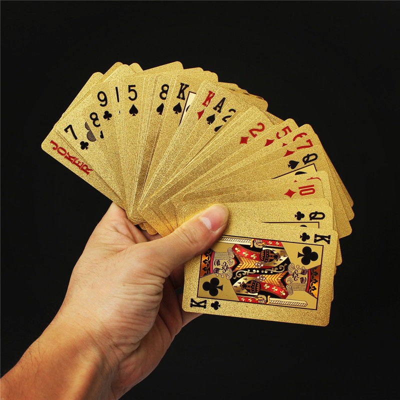 Playing Cards Gold Plastic Decks Card Games Souvenir Deck Australian & US Dollar