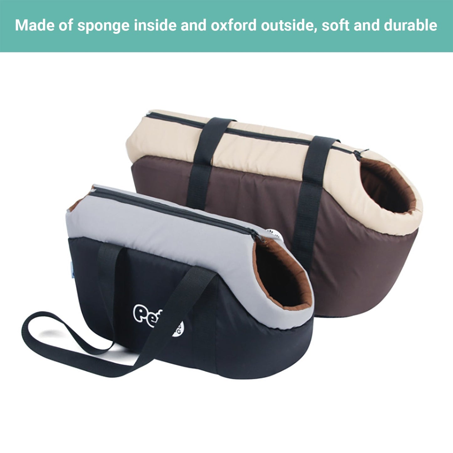 Pipers Pet Carrier Purse Warm Foam Sponge Travel Bag Cat Dog Portable Warm Fluff