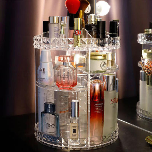 Jewelery Display Stand Acrylic Makeup Earring Ring Storage Holder Rack Clear