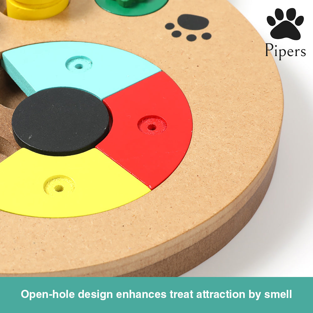 Pipers Dog Treat Dispenser Puzzle Play IQ Toys Interactive Food Pet Cat Feeding