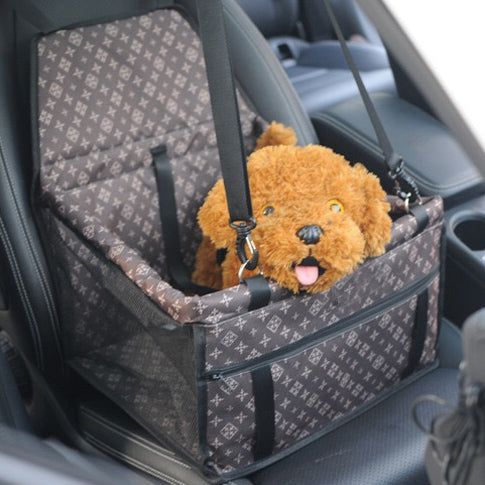 Pet Car Seat Booster Dog Cat Foldable Enclosure Secure Carrier Basket Travel