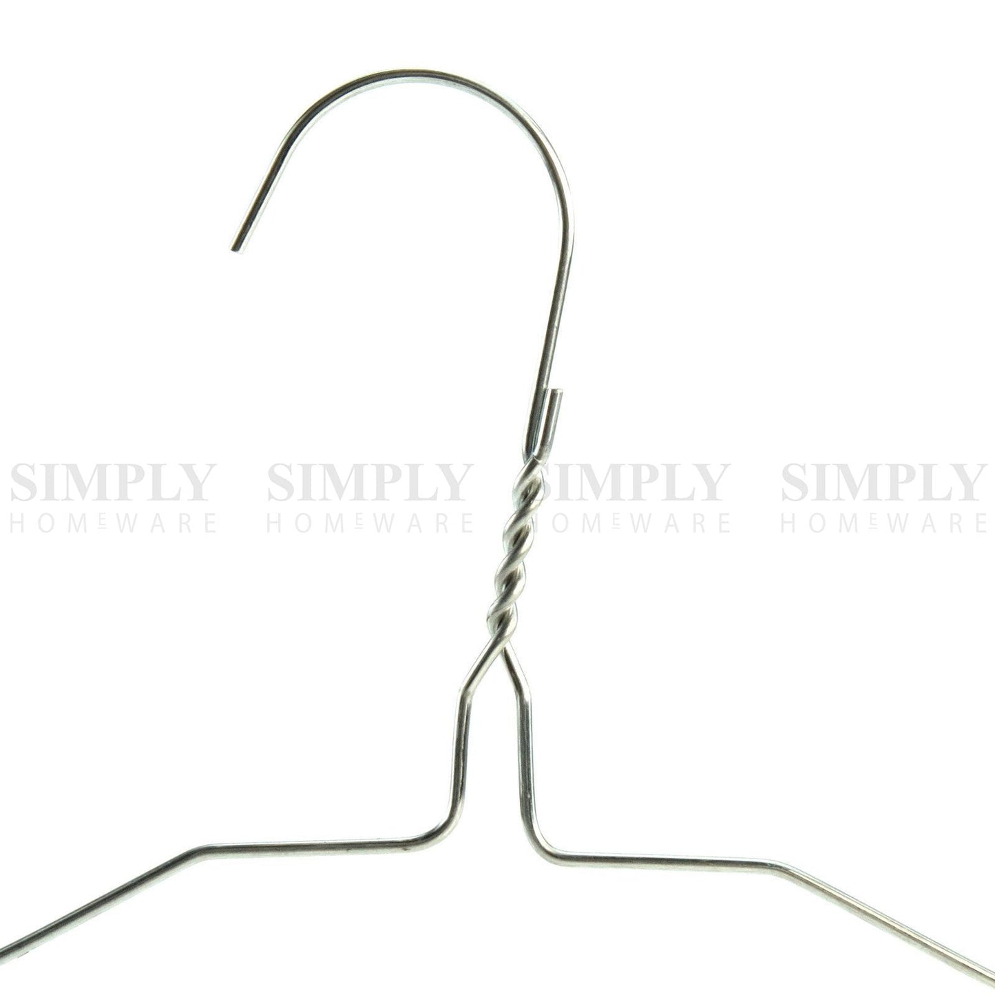 Metal Coat Hangers Bulk Clothes Silver Clothing Coathangers Garment Shirt Suit
