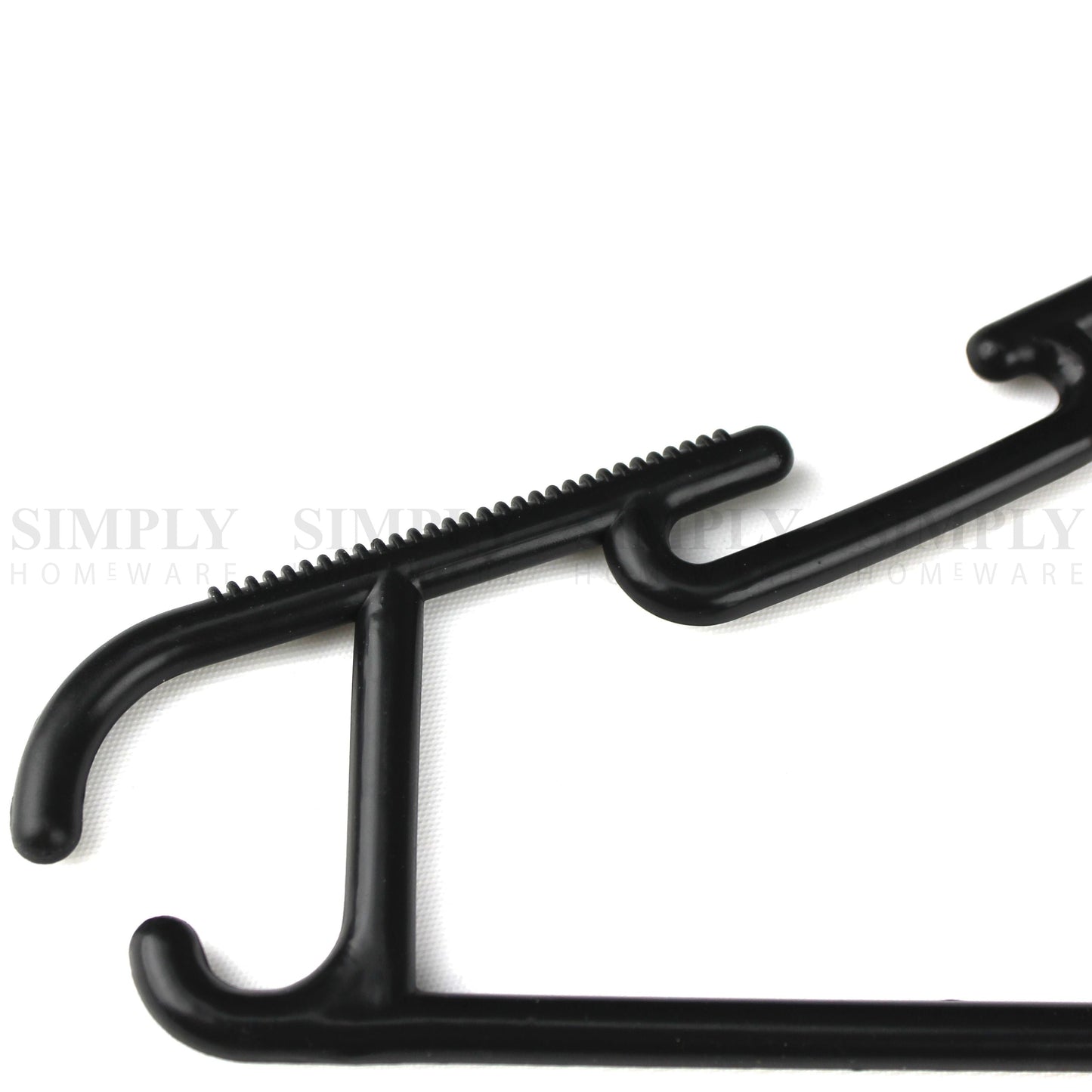 Plastic Coat Hangers Clothes Bulk Black Clothing Coathangers Shirt Suit Swivel