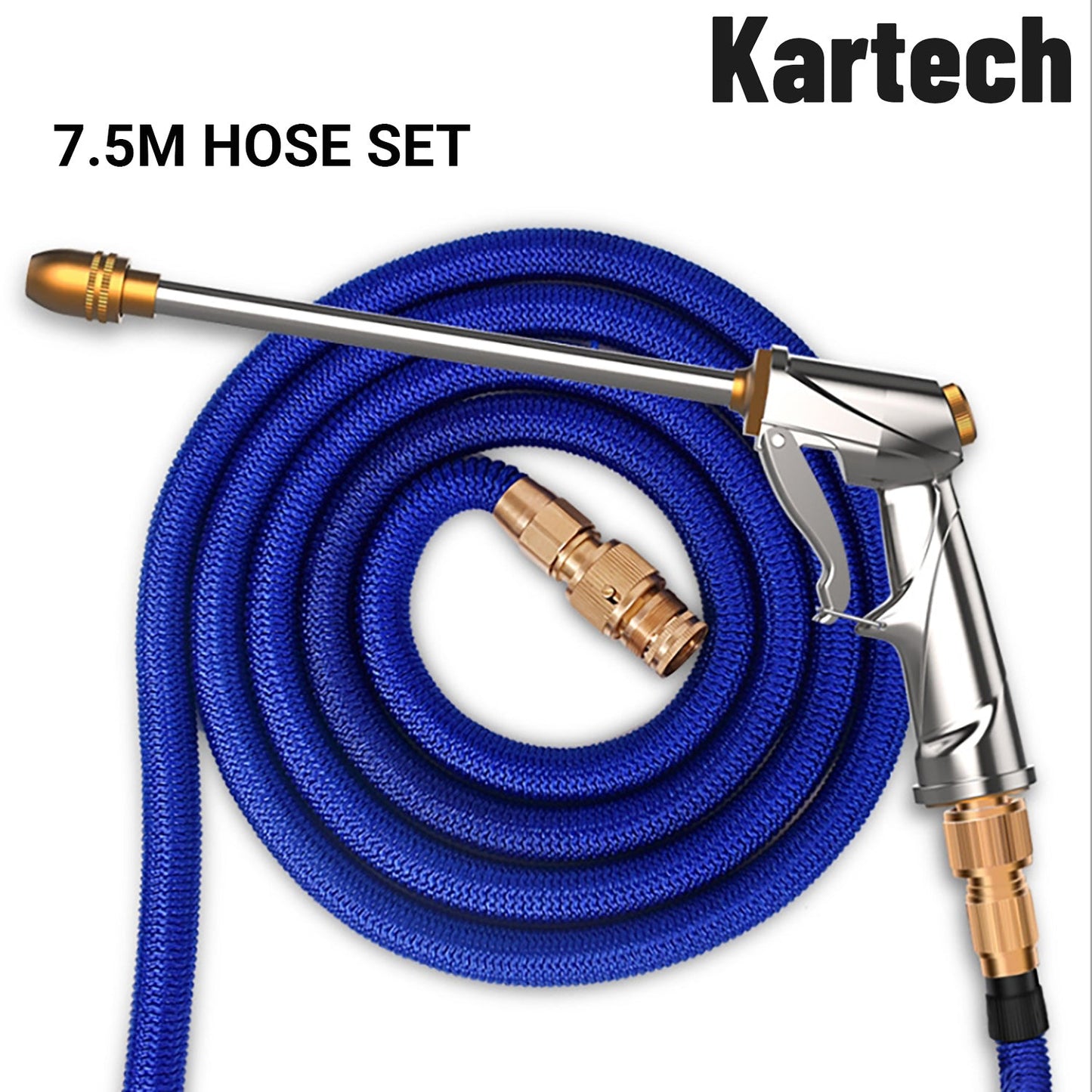 Kartech High Pressure Hose Car Water Foam Cleaner Garden Spray Gun Expandable