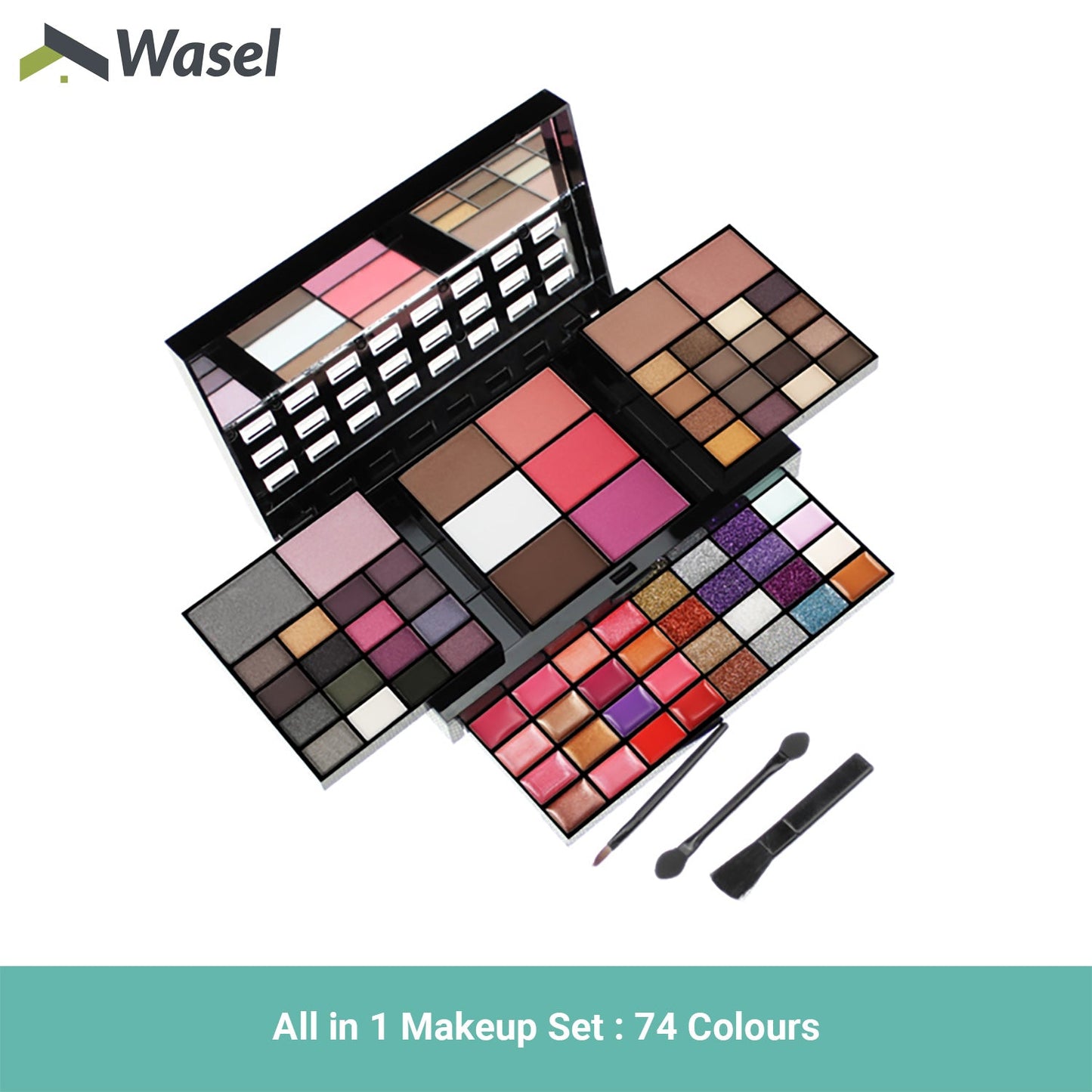 Wasel Make Up Set Eyeshadow Palette Blush Gloss Cosmetic Kit 24/74/177 Colours