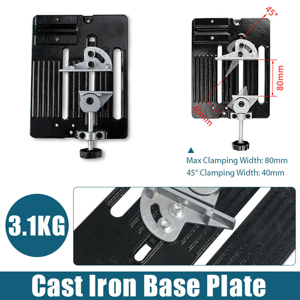 Titan Angle Grinder Stand Bracket Holder Support Cutting Base Metal Adjustable
