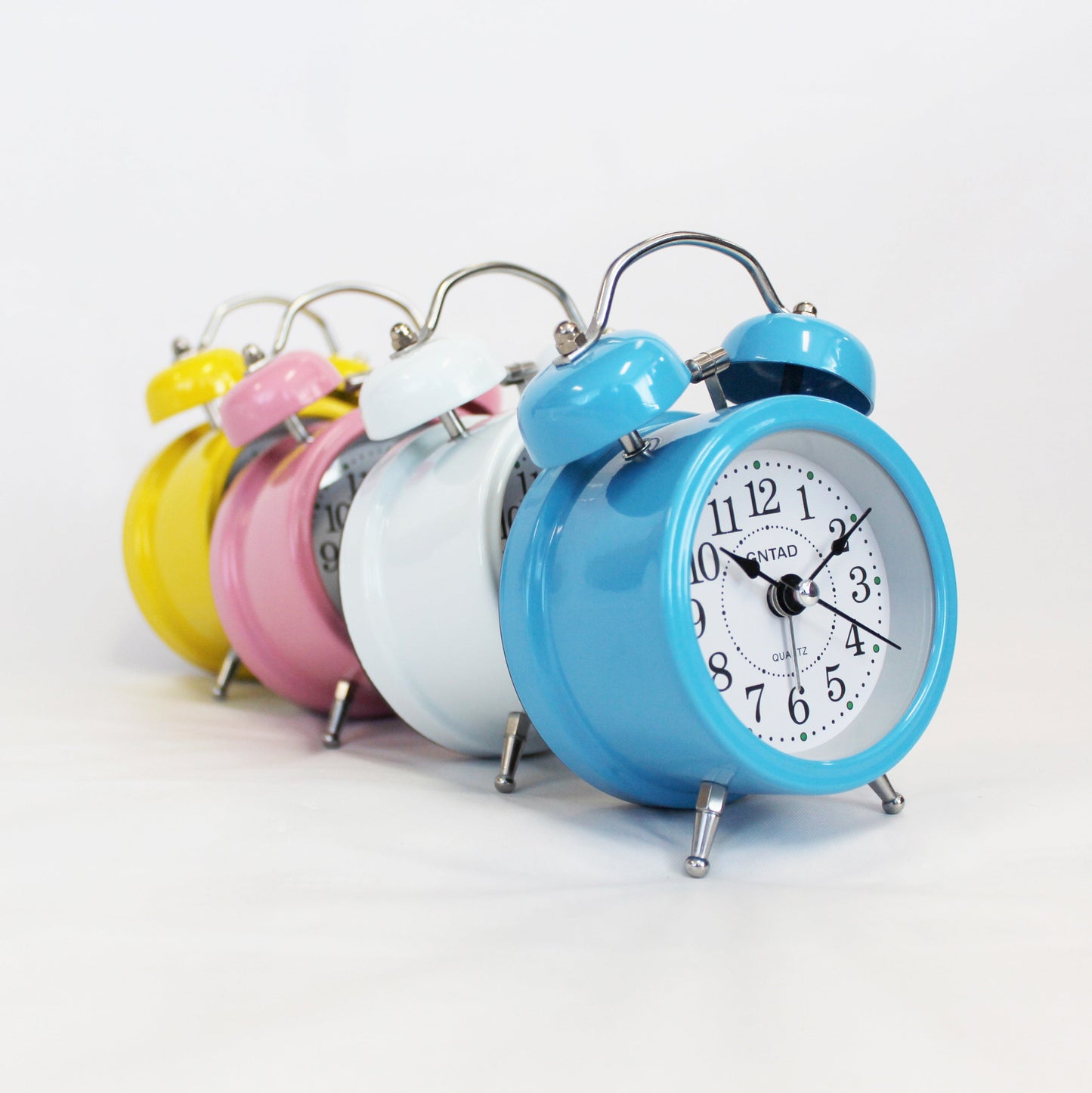 Twin Bell Alarm Clock Vintage Retro Loud Clocks Battery Bedside Desk Analogue