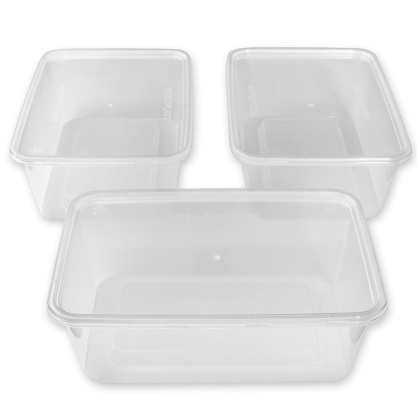 Take away Containers Takeaway Food Plastic Lids Bulk 500ml 650ml 750ml 1000ml