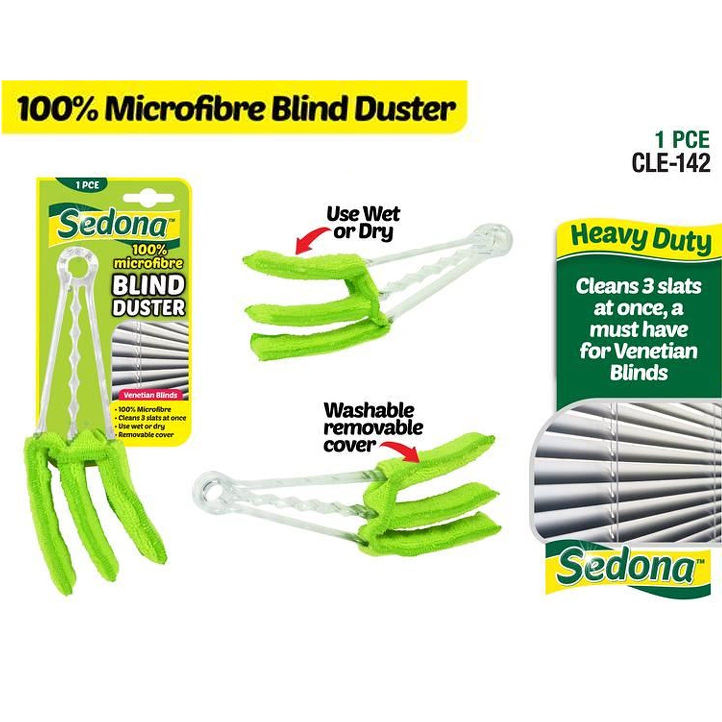 Microfibre Chenille Duster 100% Microfiber Blinds Extendable Washable Removable