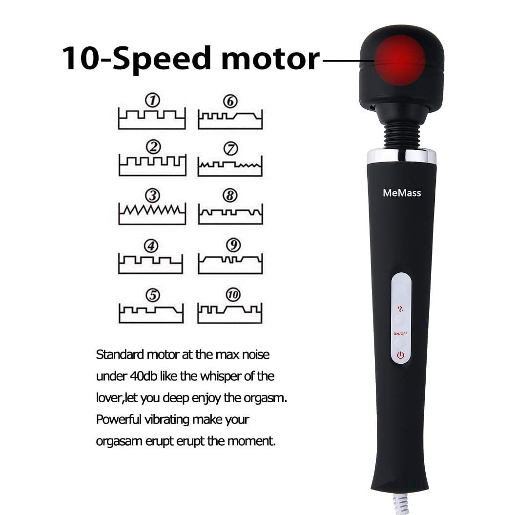 Magic Wand Vibrator Massager Handheld Body Bullet Sex Toy Cordless Adults Dildo