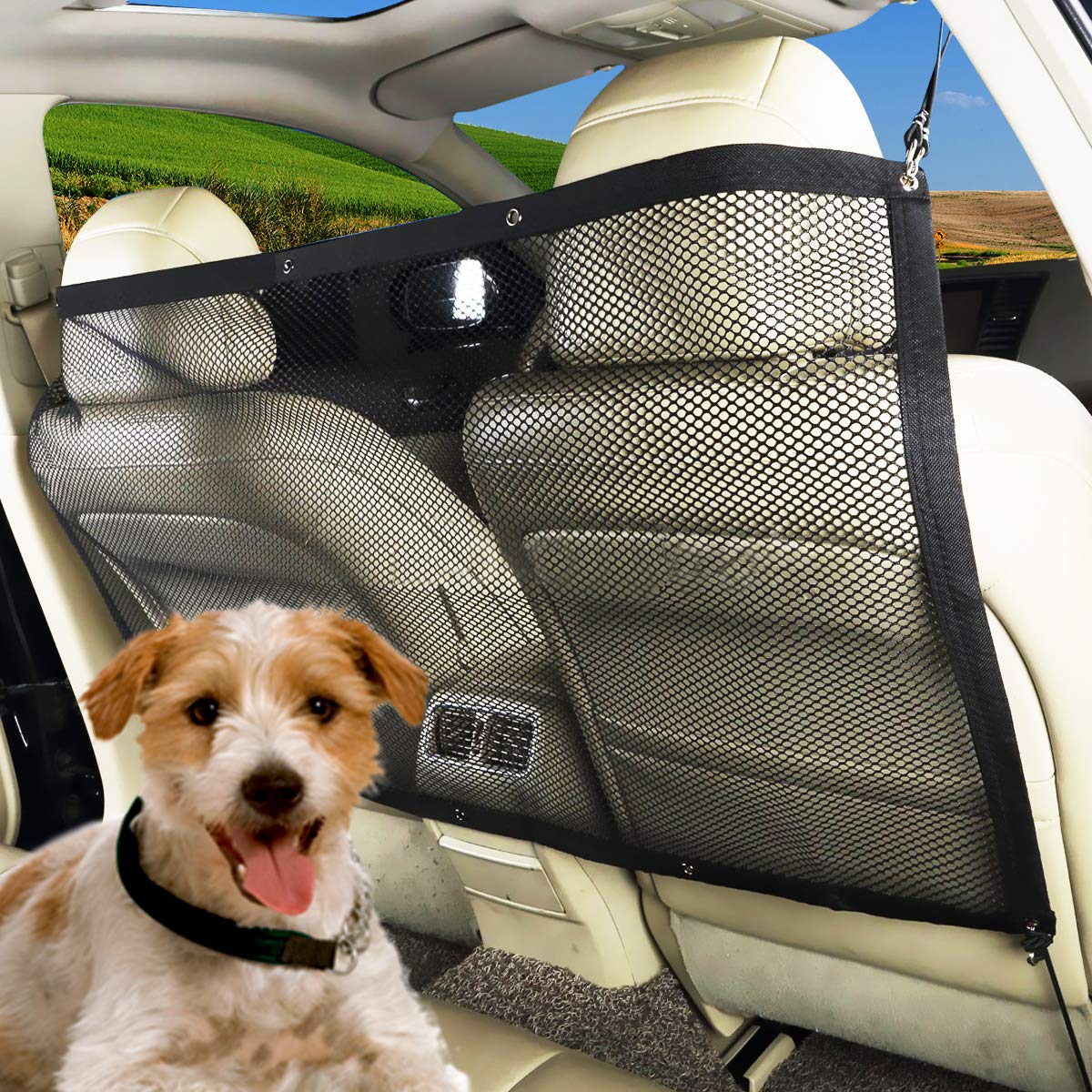 Pipers Pet Car Barrier Mesh Dog Universal Net Safety SUV Ute Truck Cat Divider