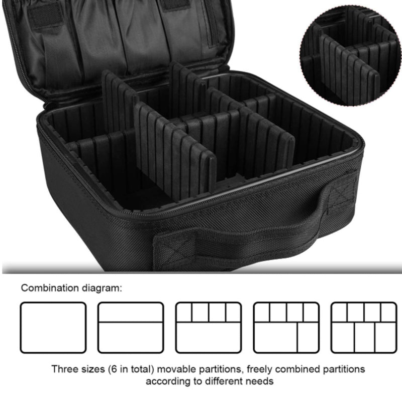 Lebeau Travel Makeup Train Case Cosmetic Train Organizer Portable Artist Storage