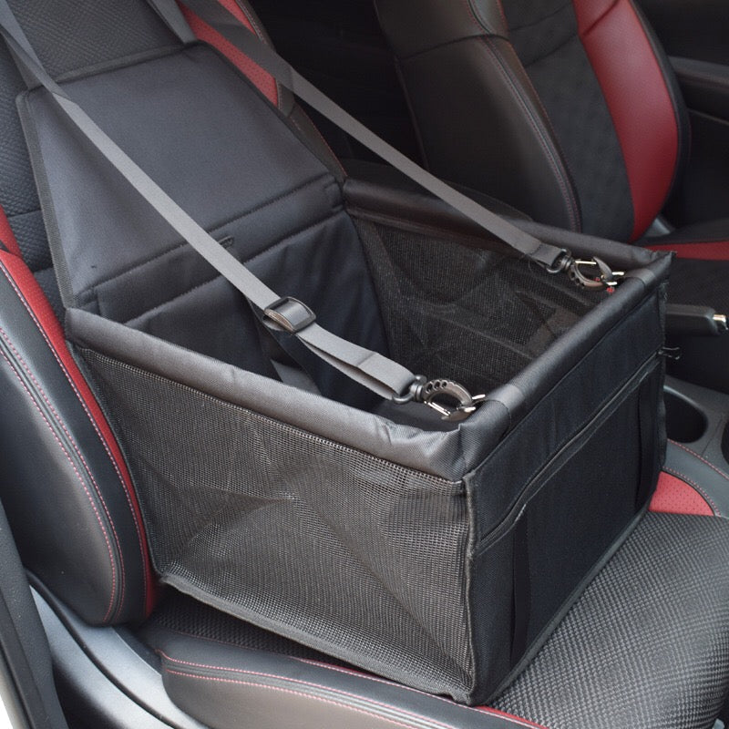 Pet Car Seat Booster Dog Cat Foldable Enclosure Secure Carrier Basket Travel