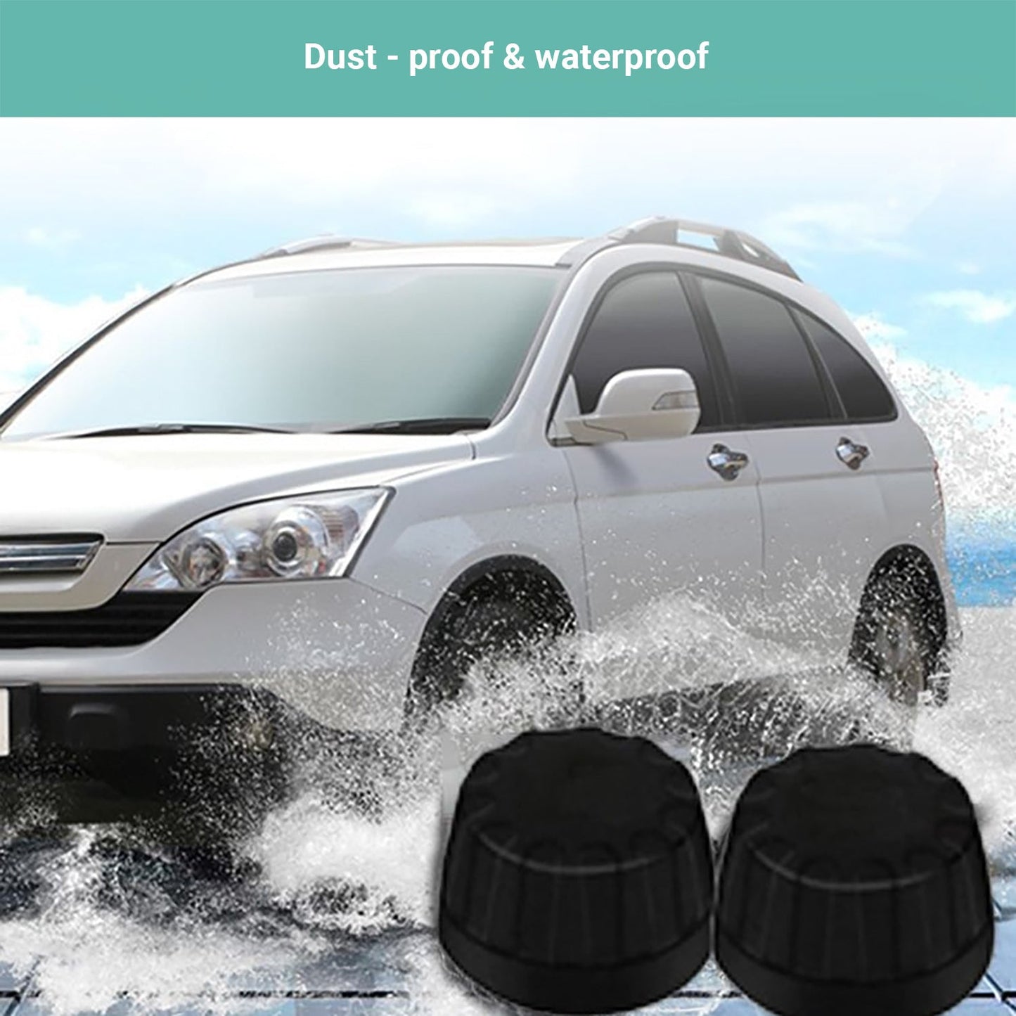 Kartech Solar Tyre Pressure Monitoring System TPMS Car LCD Wireless Sensors