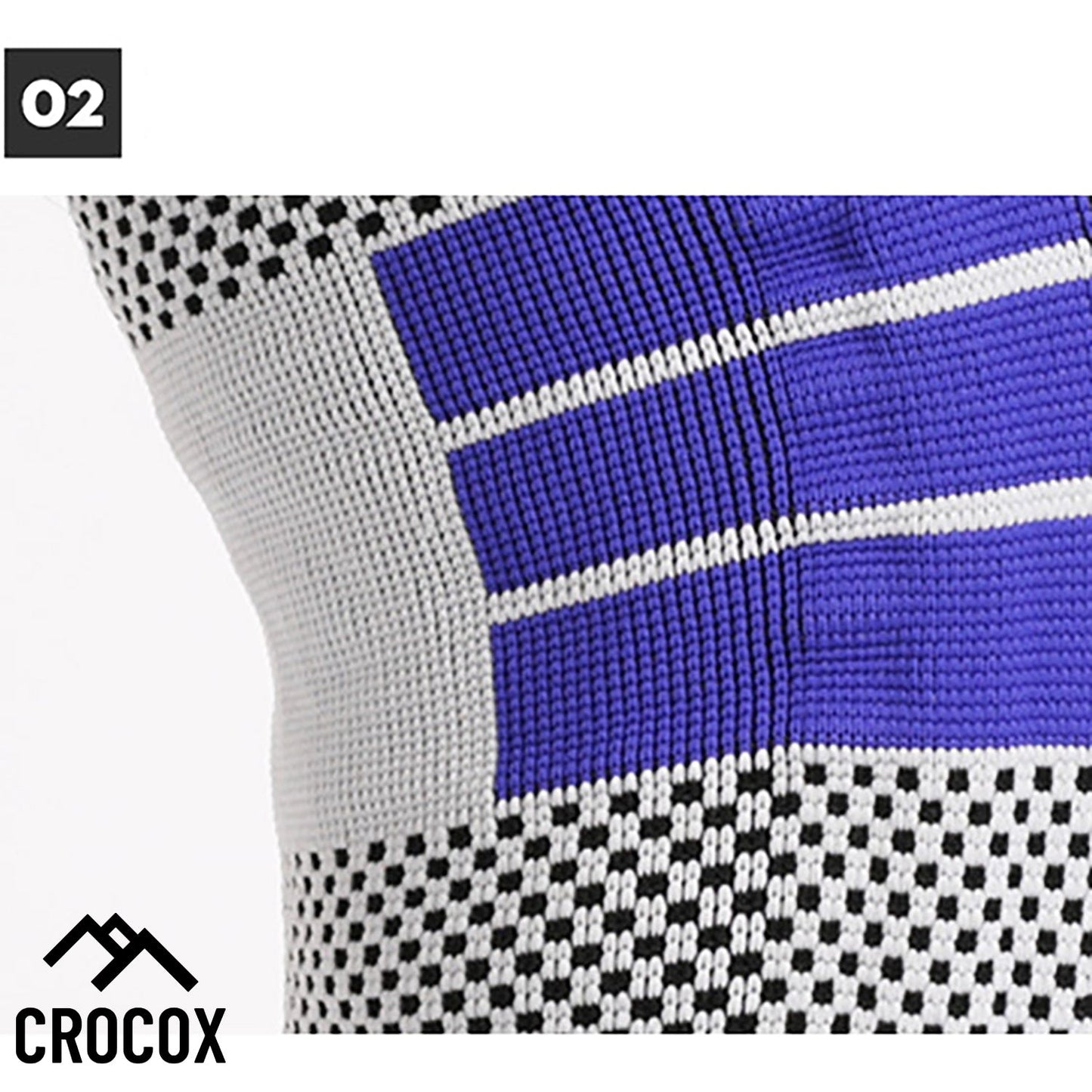 Crocox Knee Braces Support Strap Compression Sleeve Silicone Pad M L XL Adult