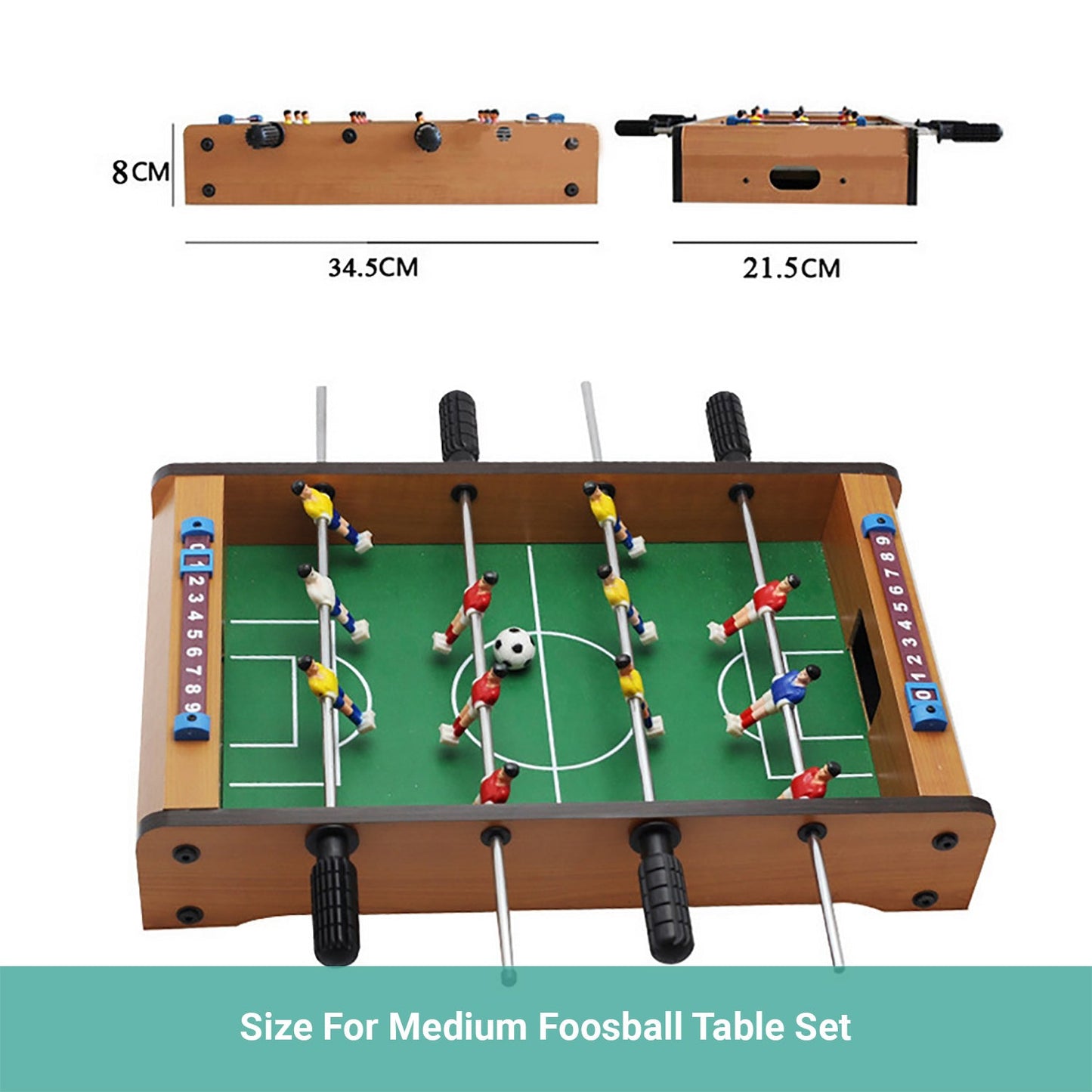 Wasel Mini Foosball Table Set Parents-Children Indoor Game Toy Xmas Gift