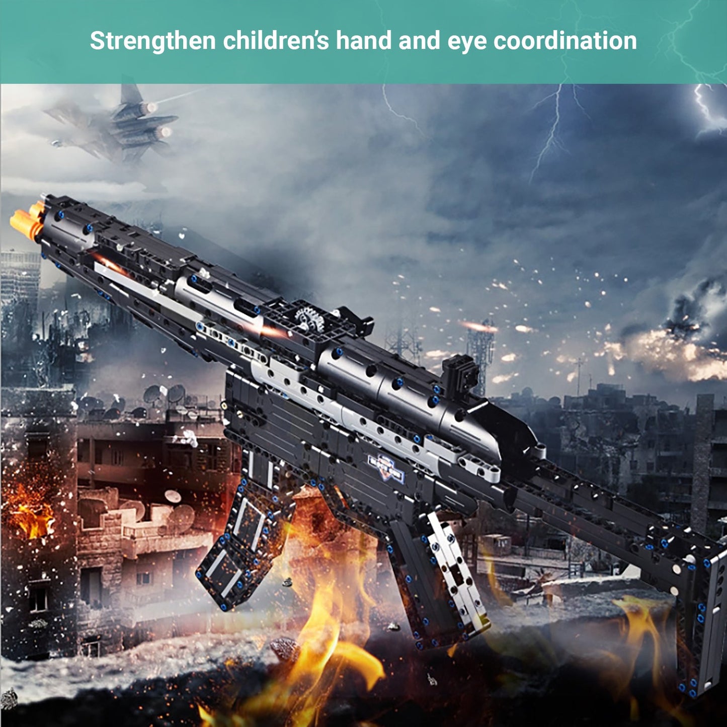 Truboo Building Blocks Gun Toy Kids Bricks Adult Army DIY Model AK-47 MP5 M4A1
