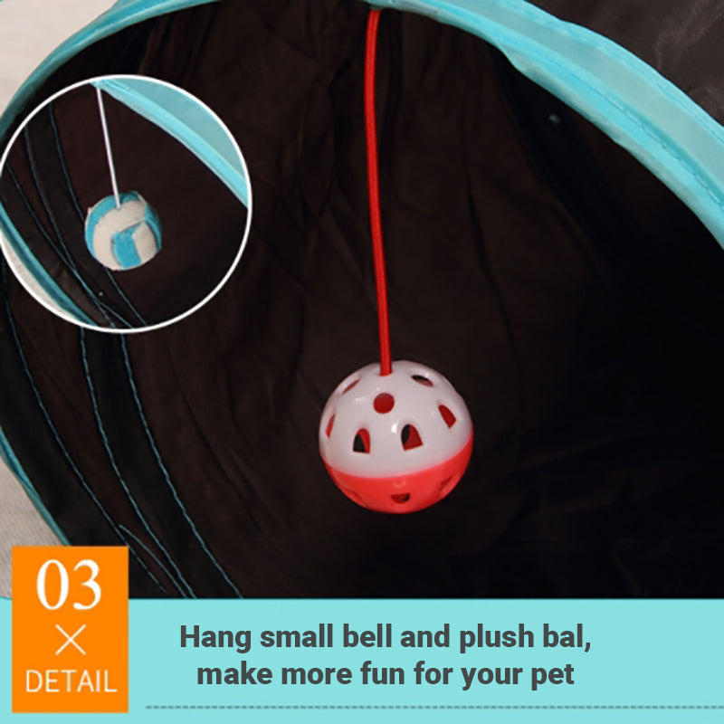 Pipers Pet Cat Tunnel Tube 3 4 Way Large Extra Long Big Collapsible Fun Game