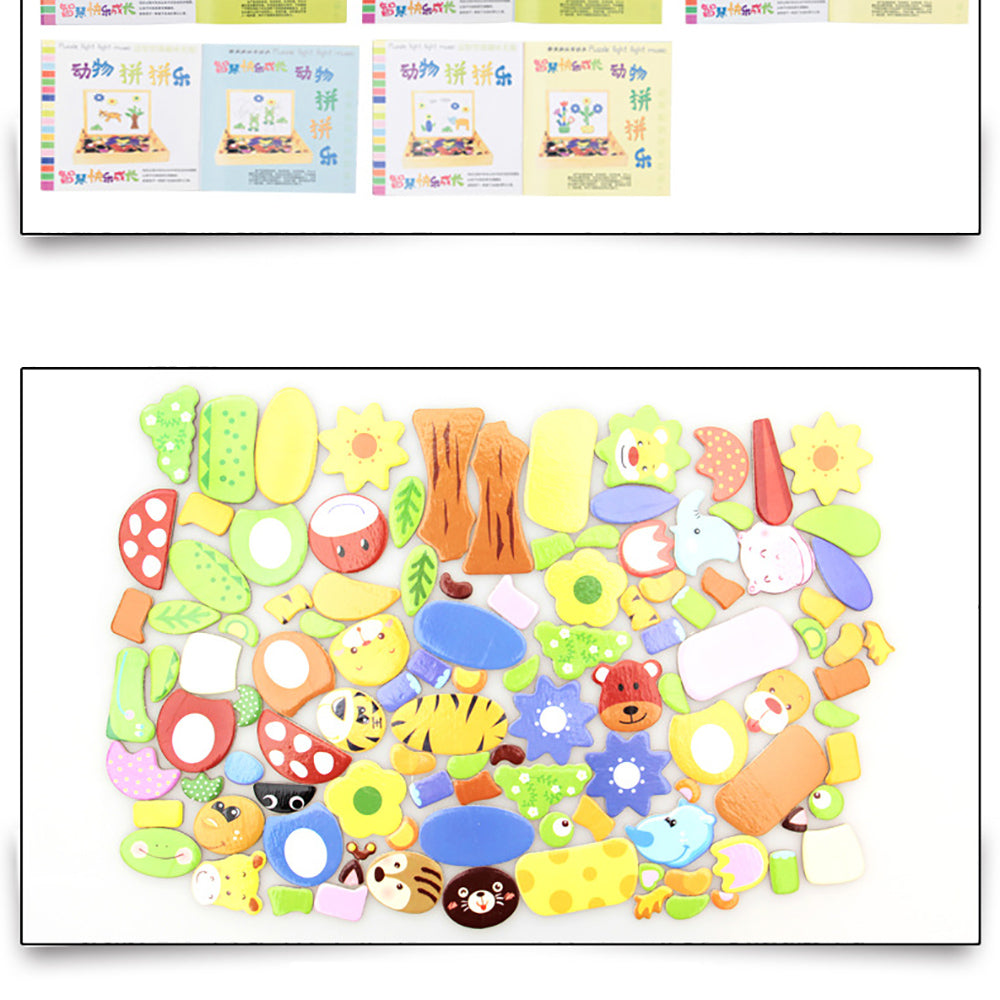 Truboo Kids Magnetic Drawing Board Toy Educational Doodle Pad Puzzle Children