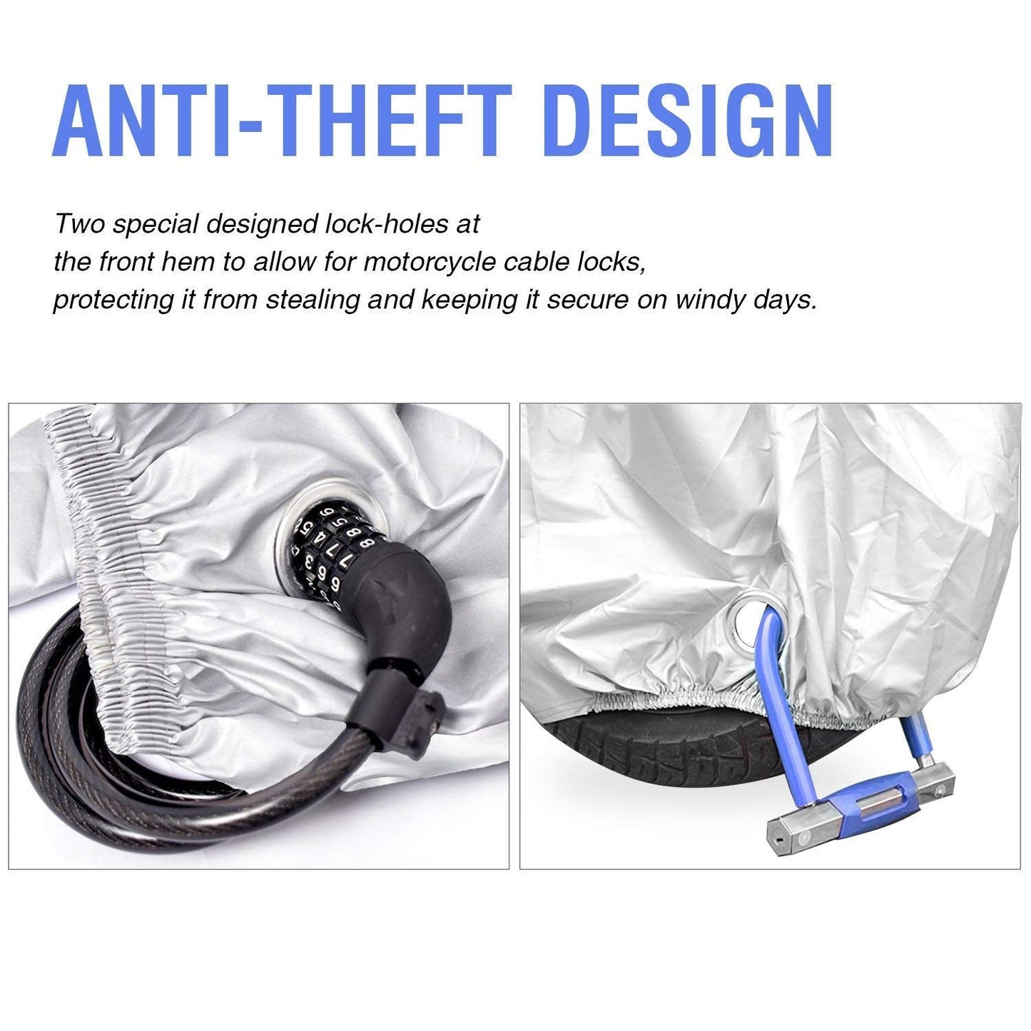 Kartech Motorcycle Cover Waterproof Scooter Outdoor Bike Motorbike Rain UV Dust