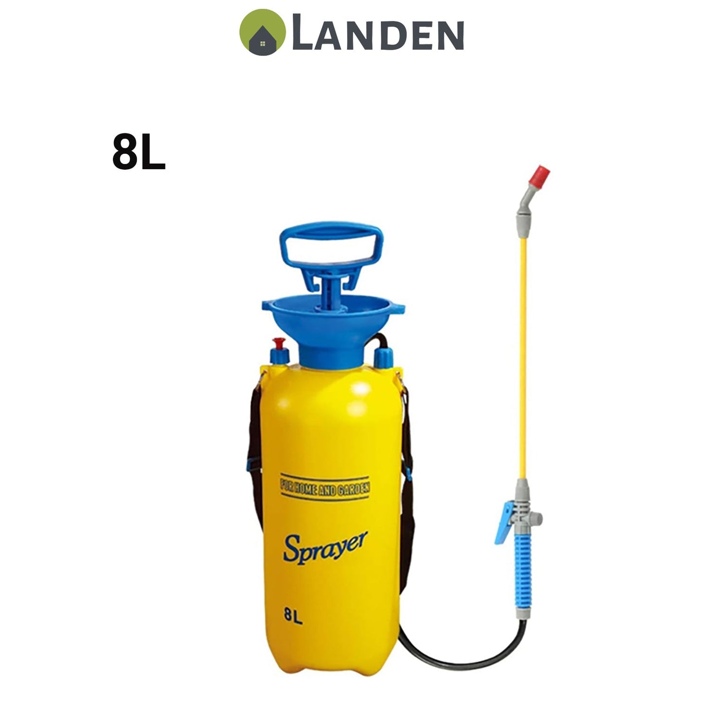Landen High Pressure Sprayer Garden Water Chemical Pump Bottle Portable 3/5/8L