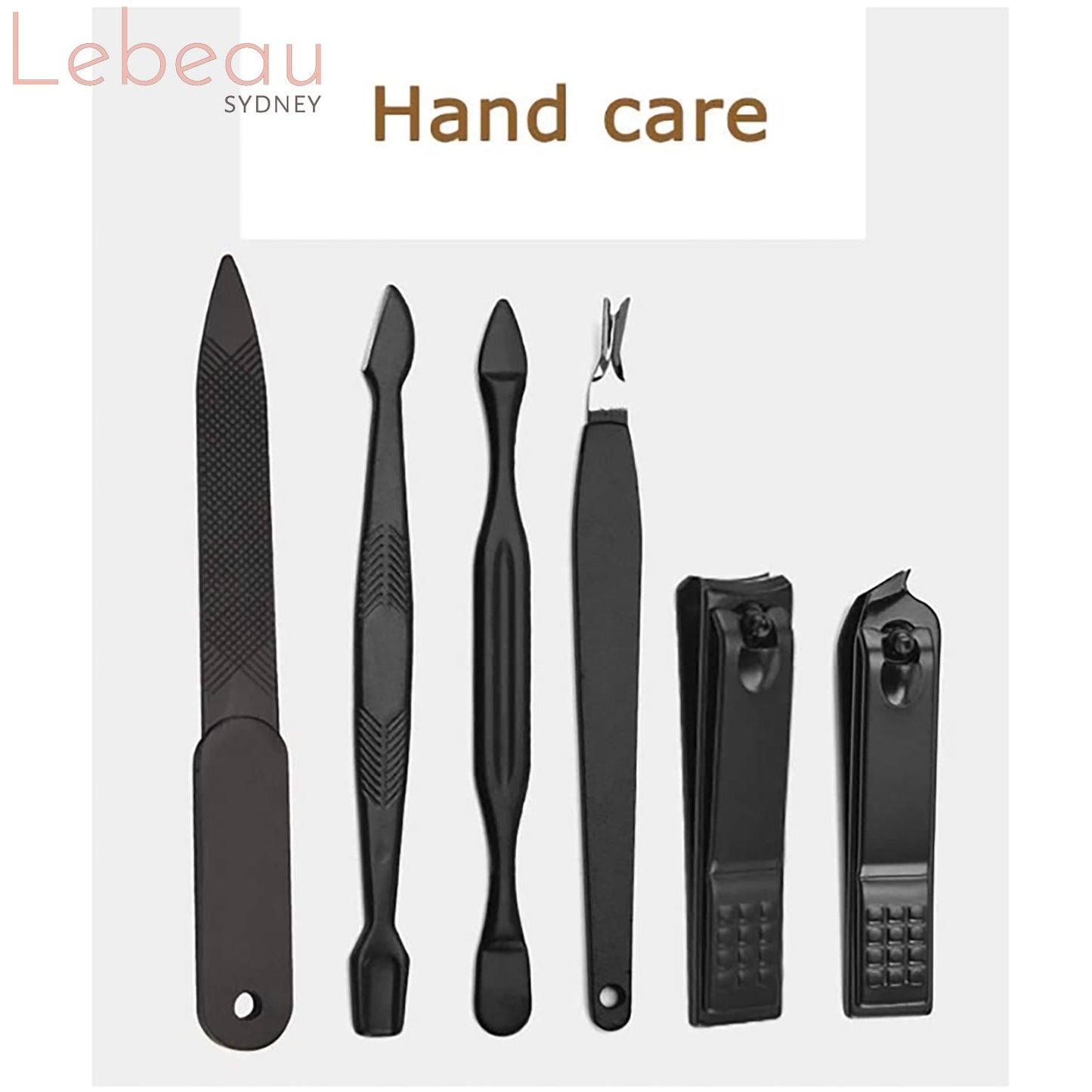 Lebeau 16Pcs Manicure Pedicure Set Nail Trimming Kit Clipper Finger Care Tool