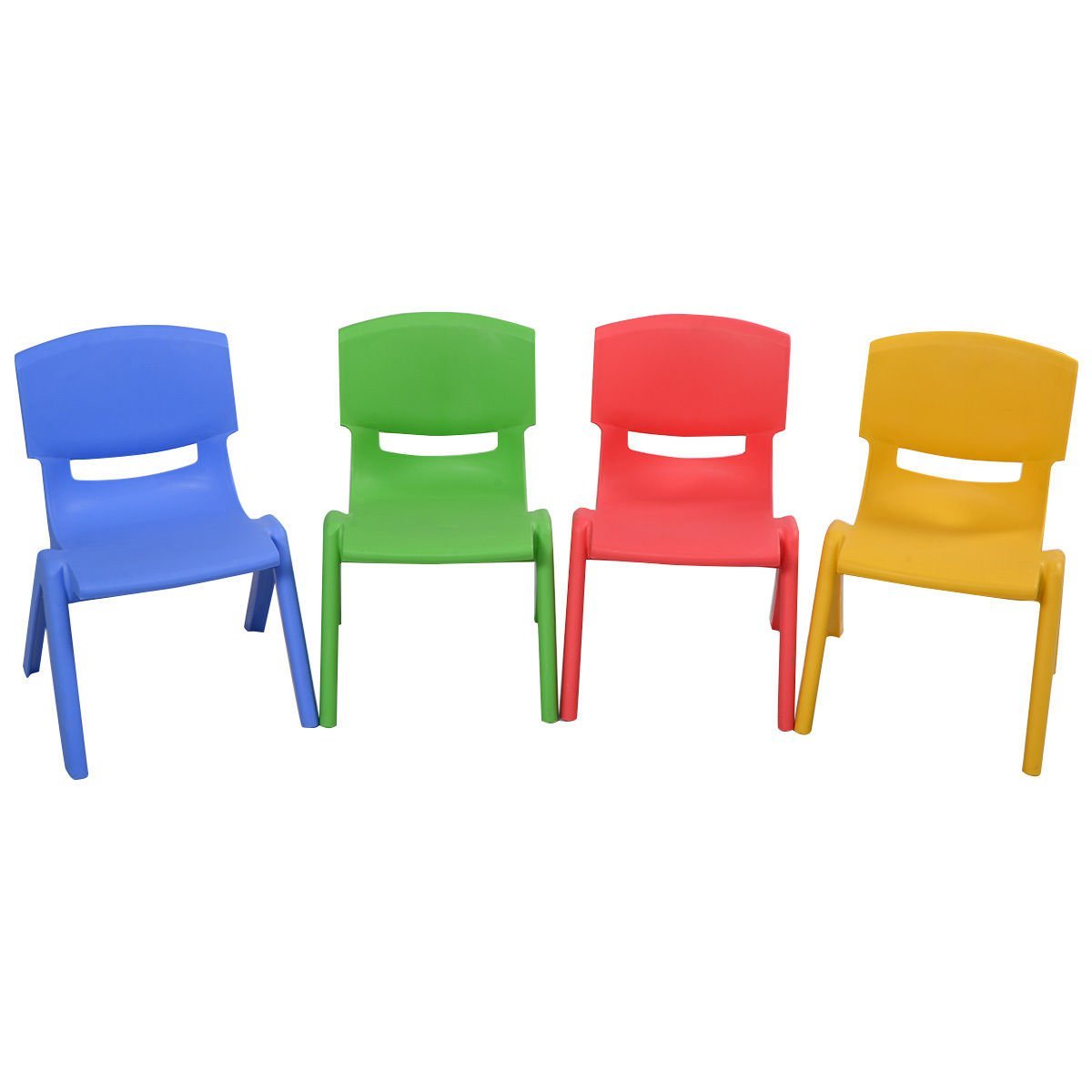 Kids Table and Chair Set Children Activity Toddler Large Plastic 6 Chairs 127x50
