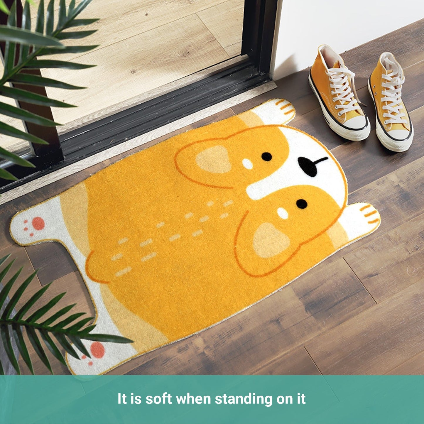 Lecluse Cartoon Door Mat Floor Carpet Non Slip Rug Bathroom Entrance Absorbent