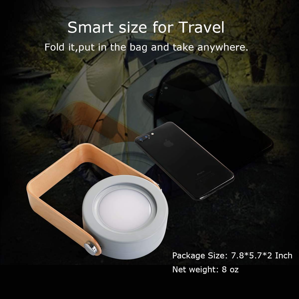 Kartech Portable LED Lamp Lantern Rechargeable Battery Table Touch Reading Campi