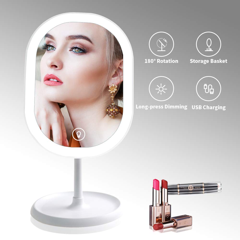 Kartech LED Makeup Mirror With Light Vanity Cosmetic Flexible Small Illuminated