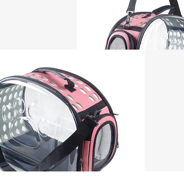 Pet Carrier Bag Clear Cat Dog See Through Comfort Travel Bag Airline Approved