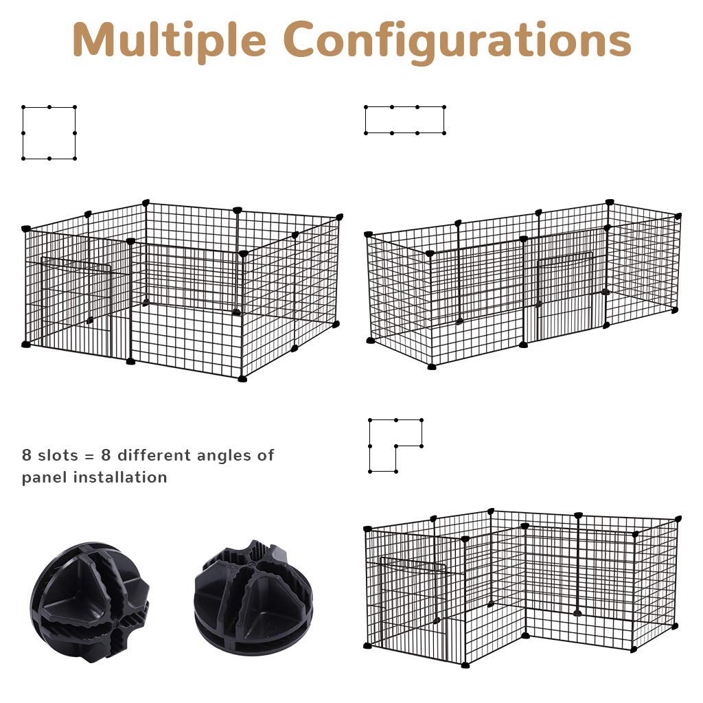 Pipers Pet Fence Cage Dog Puppy Playpen Enclosure Panels Customizable Foldable