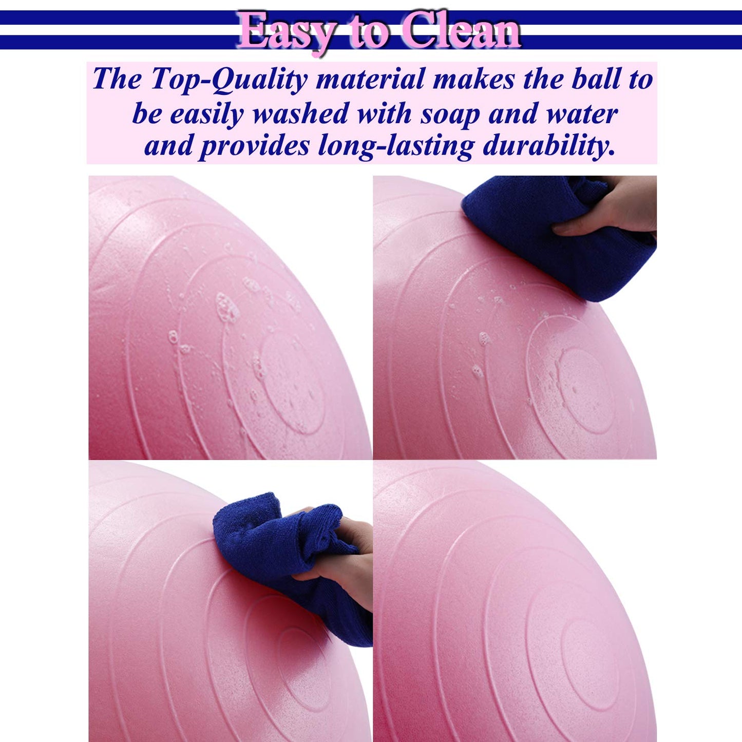 Permafit Yoga Spiky Ball Gymnastic Exercise Fitness Balance Strength With Pump
