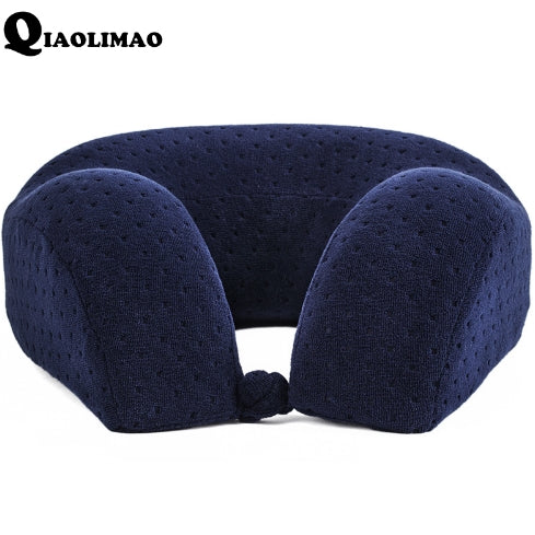 2x Travel Neck Pillow Memory Airplane U Shaped Cushion Support Plane Washable