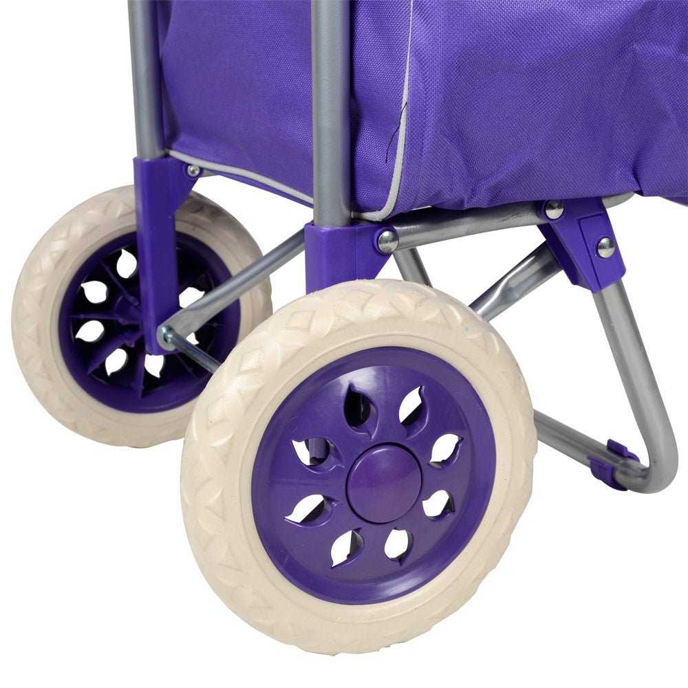 Shopping Cart Carts Trolley Bag Foldable Bags Luggage Wheels Folding Basket Pull