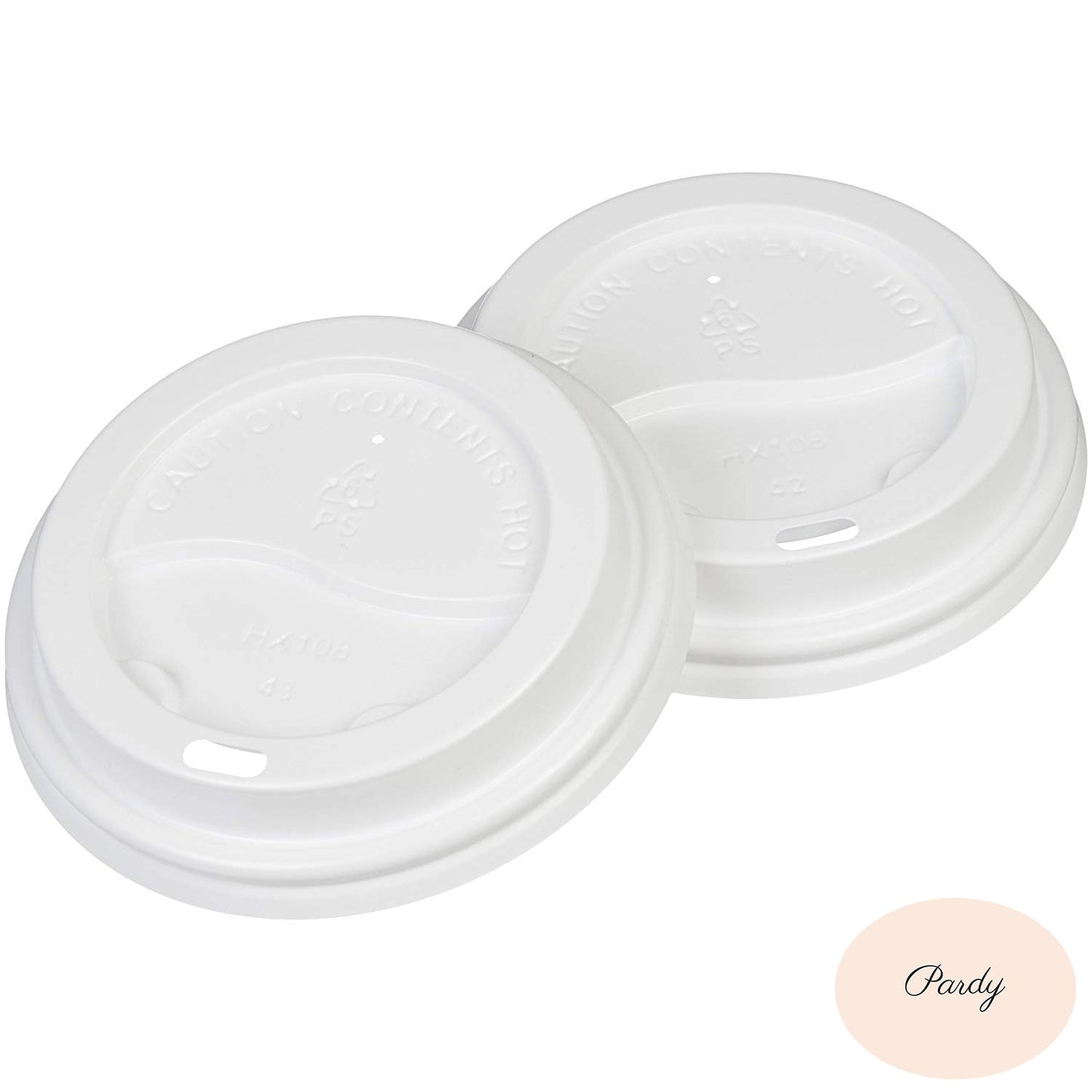 Pardy Disposable Coffee Cup Lids Plastic 4oz 8oz 12oz 16oz Takeaway Hot Drink