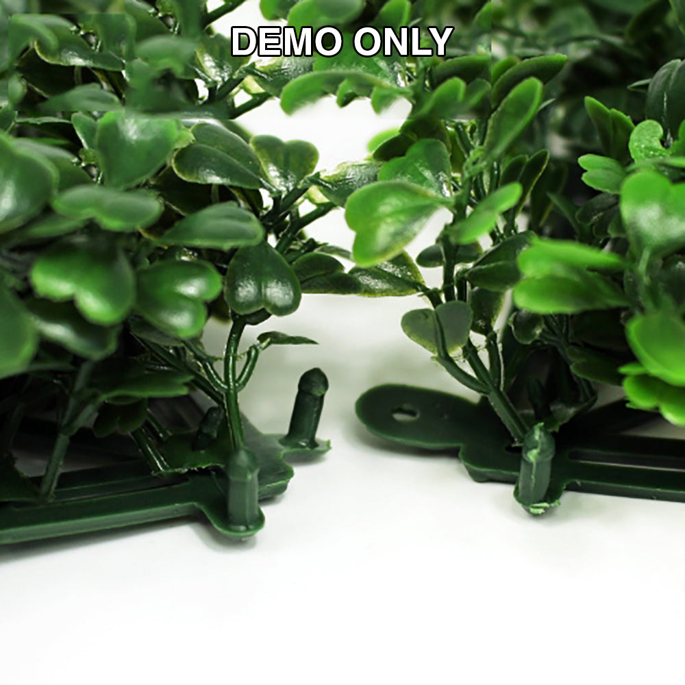 Rice Seedling Fake Grass Hedge Vertical Garden Green Wall Mat Artificial 60x40cm