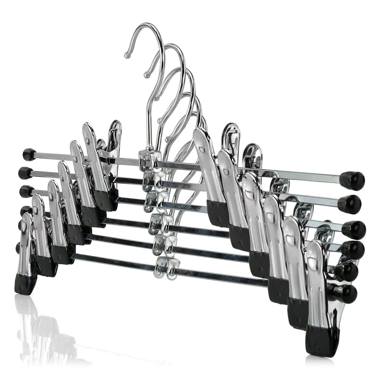 Metal Clip Hangers Trouser Skirt Coat Pants Bulk Clothes Clothing Coathangers