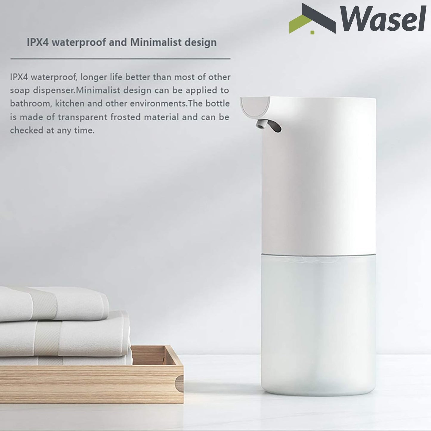 Wasel Automatic Foaming Hand Washer Set Soap Dispenser Sensor Touchless 320ML