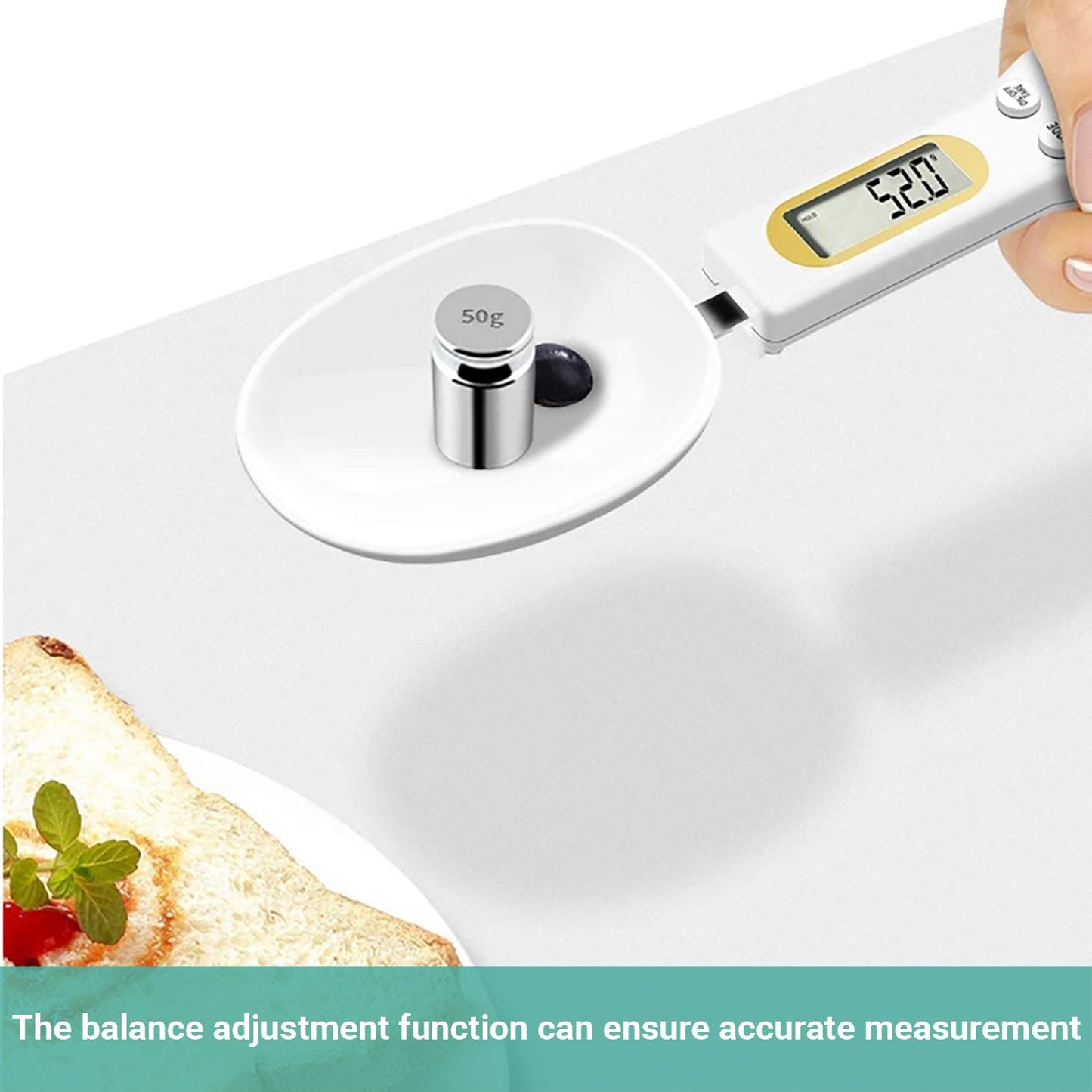 Lecluse Digital Measuring Spoon Electronic Food Weight Scale LCD 500/0.1g